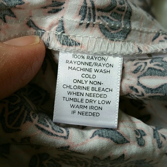 Loft Pink and Grey Flutter Sleeve Shirtdress - Picture 6 of 6